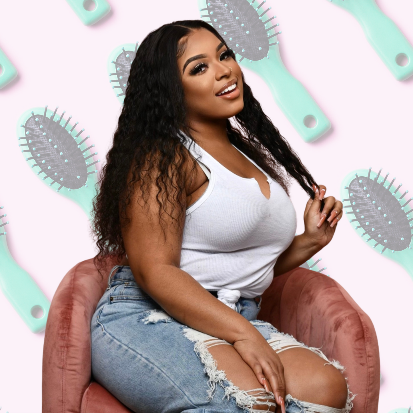 Transparent Deepwave Frontal Wig (13x4)