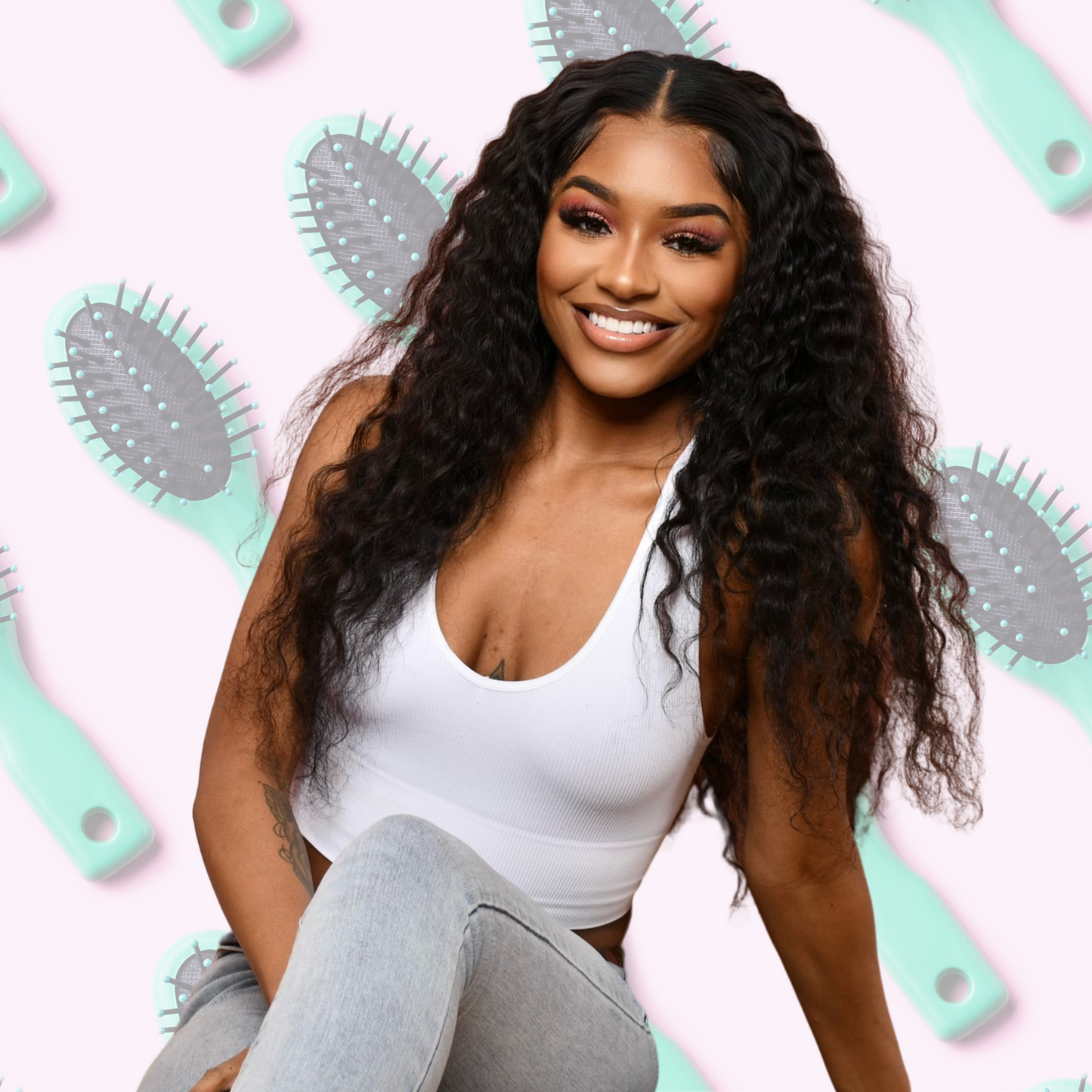 Transparent Waterwave Frontal Wig (13x4)